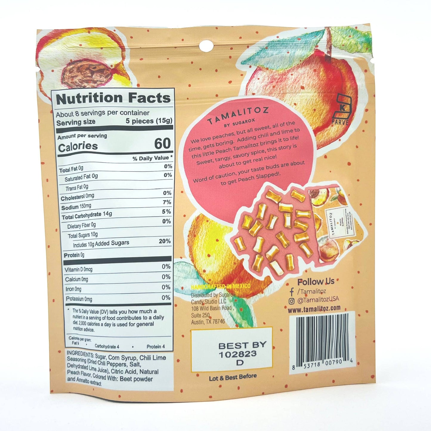 Peach Tamalitoz Candy