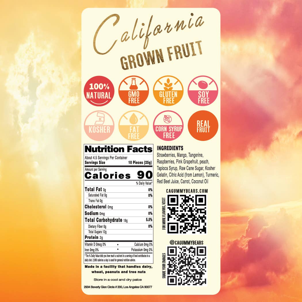 California Fruit Mix - California Gummy Bears