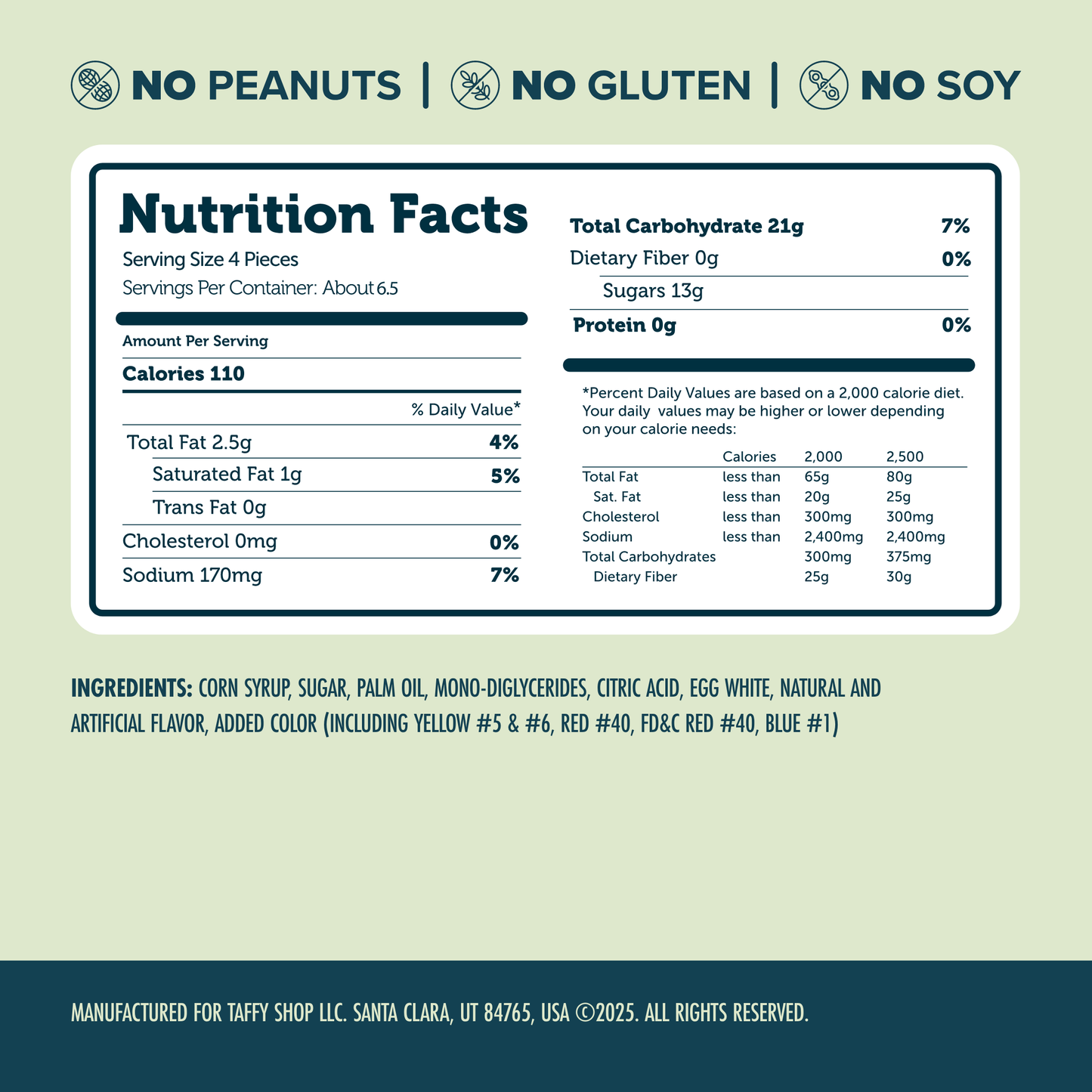 Taffy Shop - Sour Zappy Taffy Troll Bag