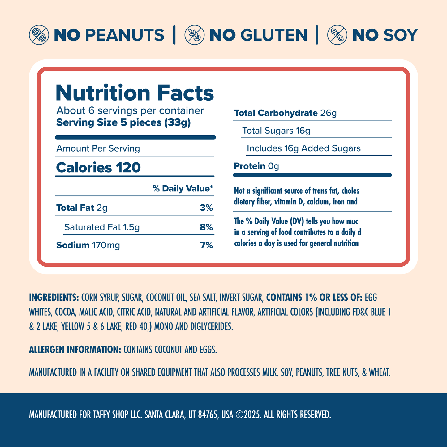 Taffy Shop - Sending Bear Hugs™ Taffy Bag