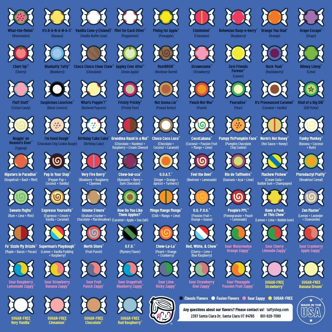 Taffy Shop - Sour Zappy Taffy Troll Bag